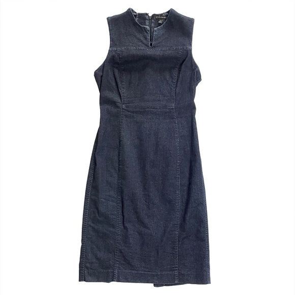 Banana Republic Denim Sheath Dress Sz 6P - Picture 1 of 9